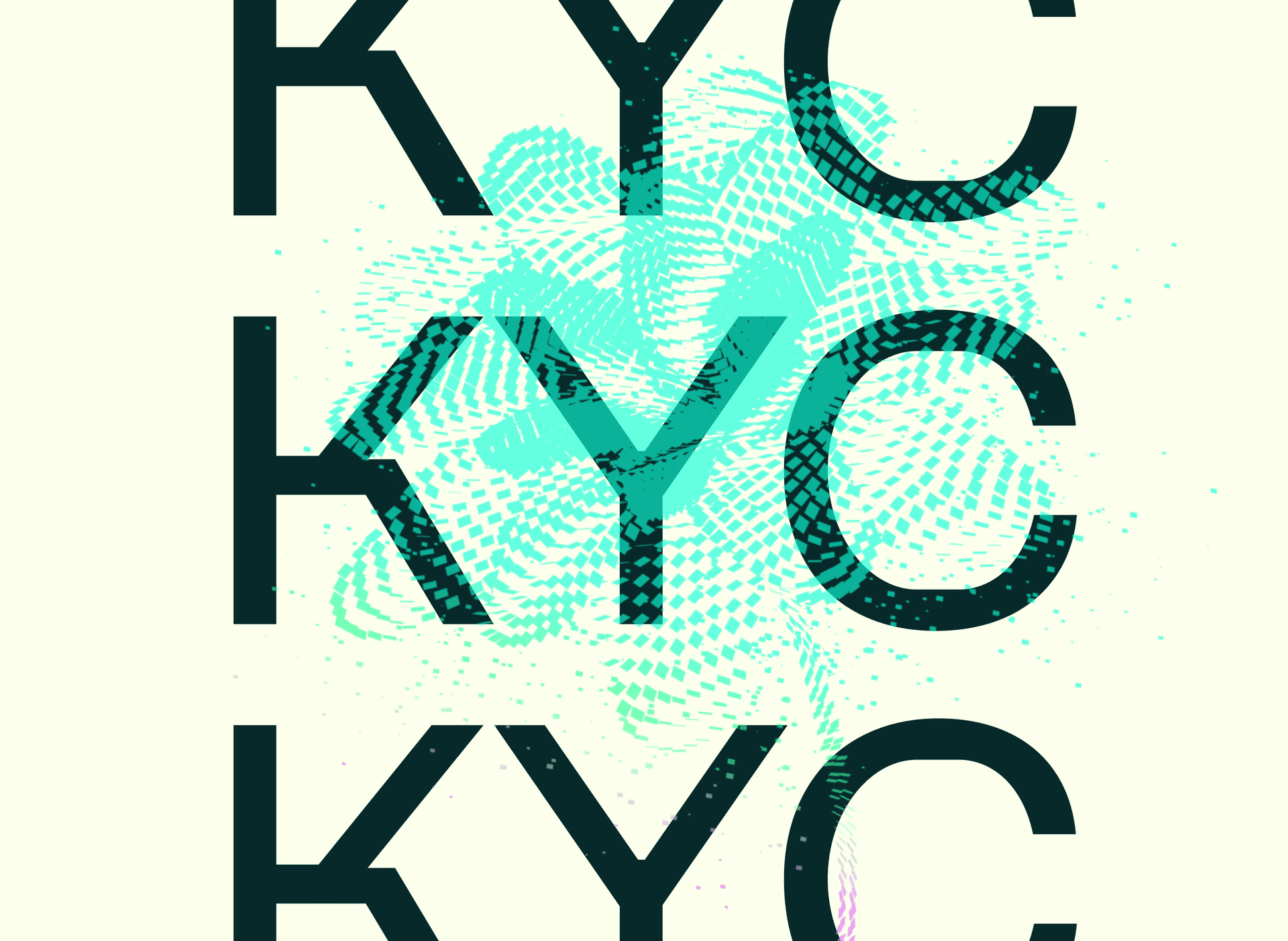 Illustration avec le mot KYC en gros